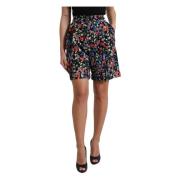 Stijlvolle Bloemen Hoge Taille Hot Pants Dolce & Gabbana , Multicolor ...