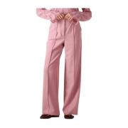 Roze Stijlvolle Pantalon voor Vrouwen Y.a.s , Pink , Dames