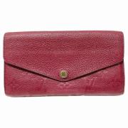 Pre-owned Leather wallets Louis Vuitton Vintage , Red , Dames