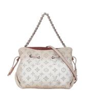 Pre-owned Leather handbags Louis Vuitton Vintage , White , Dames