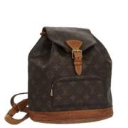 Pre-owned Canvas backpacks Louis Vuitton Vintage , Brown , Dames