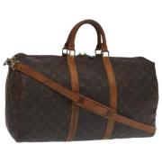 Pre-owned Canvas travel-bags Louis Vuitton Vintage , Brown , Dames