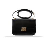 Leren Dames Schoudertas Snap Sluiting Miu Miu , Black , Dames