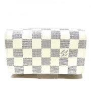 Pre-owned Canvas wallets Louis Vuitton Vintage , White , Dames