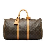 Pre-owned Canvas handbags Louis Vuitton Vintage , Brown , Dames