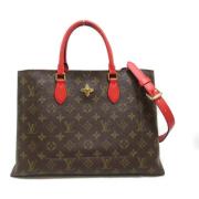 Pre-owned Canvas handbags Louis Vuitton Vintage , Red , Dames