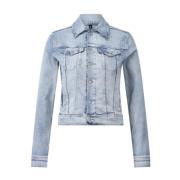 Denim overhemd-stijl jas True Religion , Blue , Dames