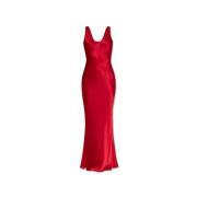 Zijden jurk 'Alison' Anine Bing , Red , Dames