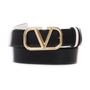 Iconische Vlogo Signature Zwarte Riem Valentino Garavani , Black , Dam...