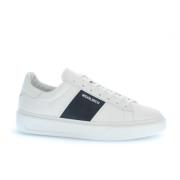 Witte Leren Sneakers Woolrich , White , Heren