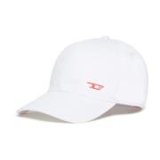 Zwarte Katoenen Logocap Diesel , White , Heren