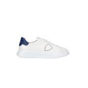 Witte Leren Sneakers Dikke Rubberen Zool Philippe Model , White , Here...