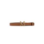 Leren riem Max Mara , Brown , Dames