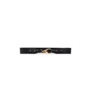 Leren riem Versace , Black , Dames