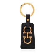 Sleutelhanger met logo Salvatore Ferragamo , Black , Dames