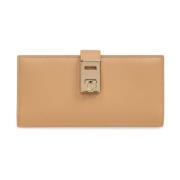 Leren portemonnee Salvatore Ferragamo , Beige , Dames