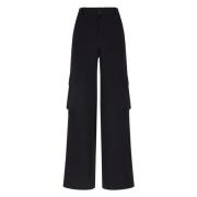 Cargo Broek in Fluid Stijl Gcds , Black , Dames