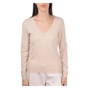 Stijlvolle Pullover Sweater Gran Sasso , Beige , Dames