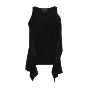 Uc99 TOP Stijlvol Modieus Shirt Giorgio Armani , Black , Dames