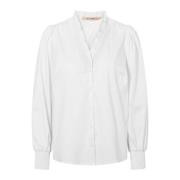 Vrouwelijk wit overhemd met smockdetails RUE de Femme , White , Dames