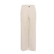 Relaxte Linnen Broek Haze Melange InWear , Beige , Dames