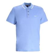 Heldere Blauwe Jersey Shirt Hugo Boss , Blue , Heren