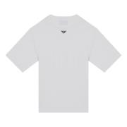 Korte mouwen ronde hals T-shirt Prada , White , Heren