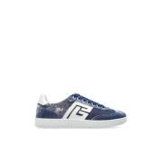 Sneakers met vintage effect Balmain , Blue , Dames