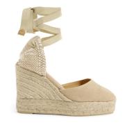 Carina/8Ed/002 11 cm Wedges Castañer , Beige , Dames