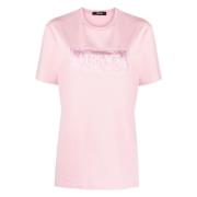 Lichtroze T-Shirt Versace , Pink , Dames