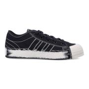 Zwarte Canvas Sneakers met Handgeschilderde Middenzool Y-3 , Black , U...