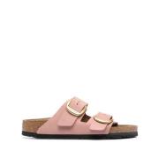 Roze Leren Sandalen voor Vrouwen Birkenstock , Pink , Dames