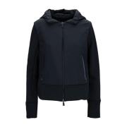 Damesjas met rits en capuchon Herno , Black , Dames