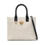 Beige Handtas voor Vrouwen Versace , White , Dames