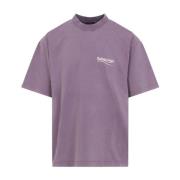 Roze & Paarse T-Shirt Balenciaga , Purple , Heren