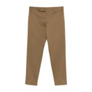 Gabardine Broek Karamelbruin PT Torino , Brown , Heren