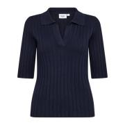 Blauwe Polo Pullover Sweater Juannasz Saint Tropez , Blue , Dames