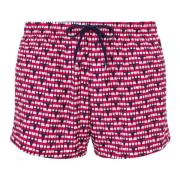 Grafische Print Strandkleding Rood Wit Blauw Moschino , Multicolor , H...