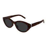 Zonnebril Saint Laurent , Brown , Dames