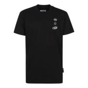 Zwart Katoenen Jersey T-Shirt Philipp Plein , Black , Heren