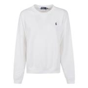 Witte Sweatshirt met Iconisch Borduurwerk Polo Ralph Lauren , White , ...