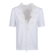 Wit T-shirt Luxe Veelzijdig Statement Ermanno Scervino , White , Dames