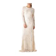 Elegante Trouwjurk - Celeb Y.a.s , Beige , Dames