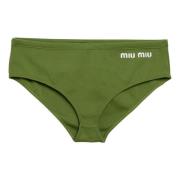 Elegante Slip Jurk voor Vrouwen Miu Miu , Green , Dames