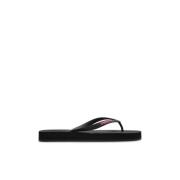 Rubber slides met logo Dsquared2 , Black , Dames