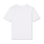 Witte Tee met Korte Mouwen Mads Nørgaard , White , Dames