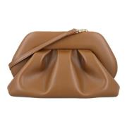 Karamel Vegan Stof Clutch Handtas THEMOIRè , Brown , Dames