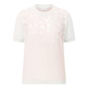 Bloemen Gebreid T-Shirt Rich & Royal , Pink , Dames