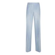 Blauwe Stijlvolle Broek voor Vrouwen Ermanno Scervino , Blue , Dames