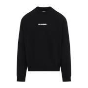 Zwarte Sweatshirt voor Mannen Jil Sander , Black , Heren